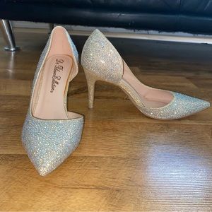 Champagne Bejeweled Heels